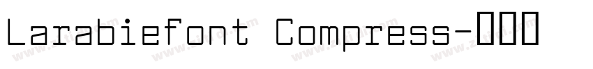 Larabiefont Compress字体转换